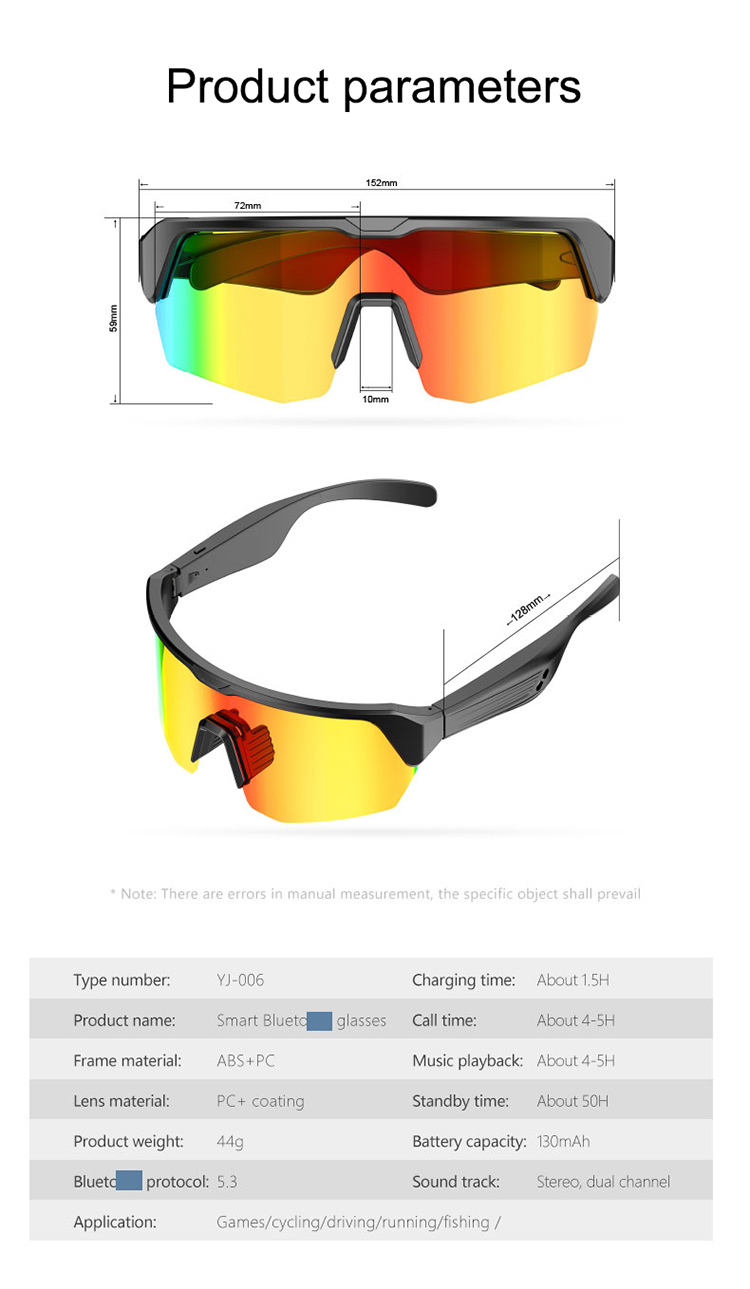 smart eyeglasses, YJ006 smart glass, electronic glass, YJ006 glasses,  luxury glasses, sport glasses, YJ006 glasses earphones, wireless music sunglasses